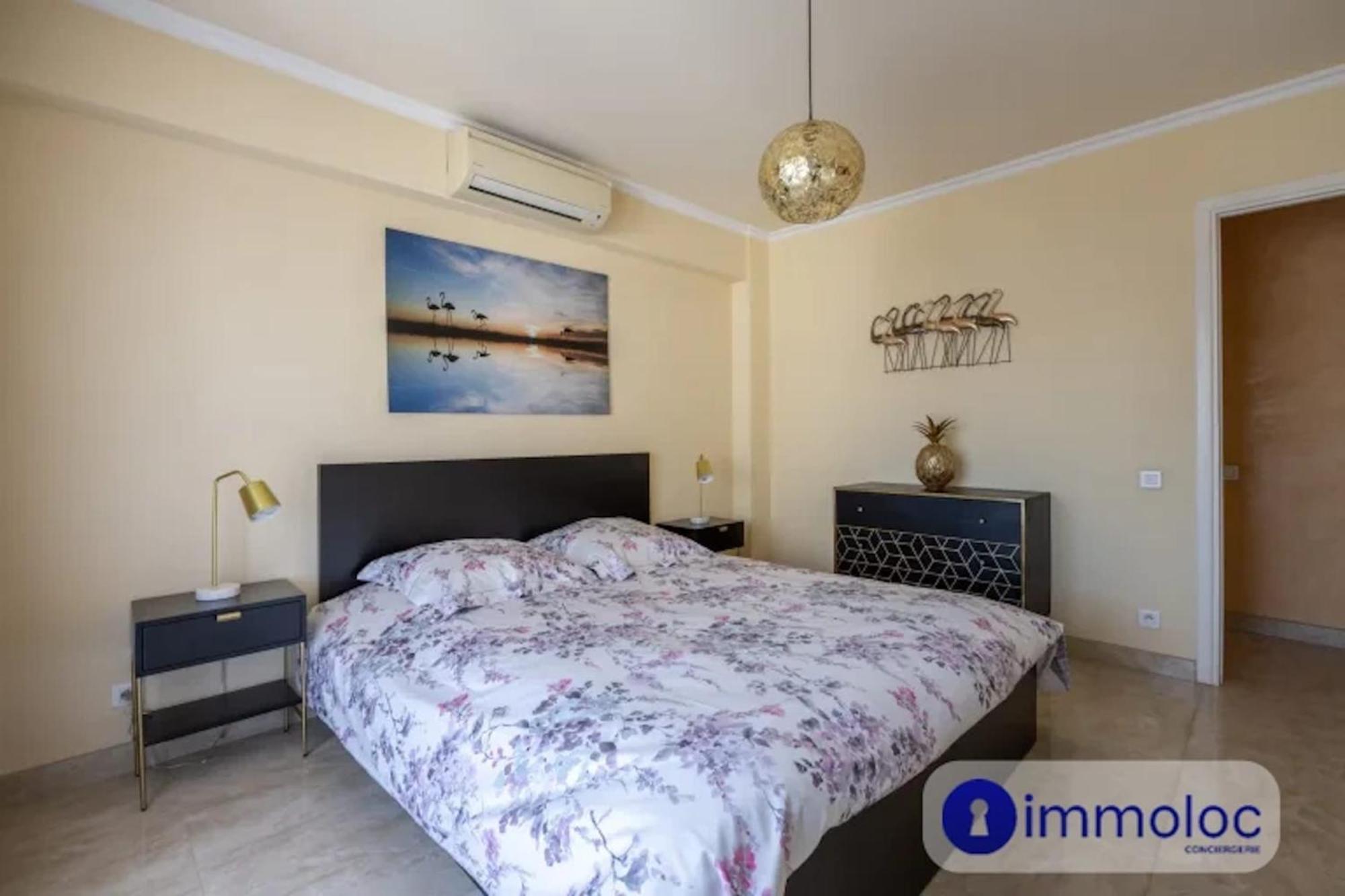 Air-Conditioned Apartment With Terrace Sea View Ніцца Екстер'єр фото