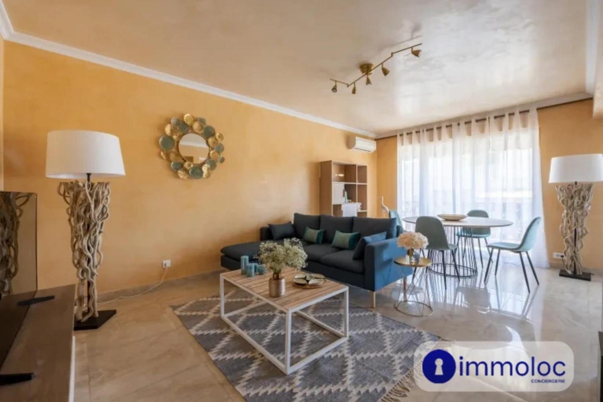 Air-Conditioned Apartment With Terrace Sea View Ніцца Екстер'єр фото