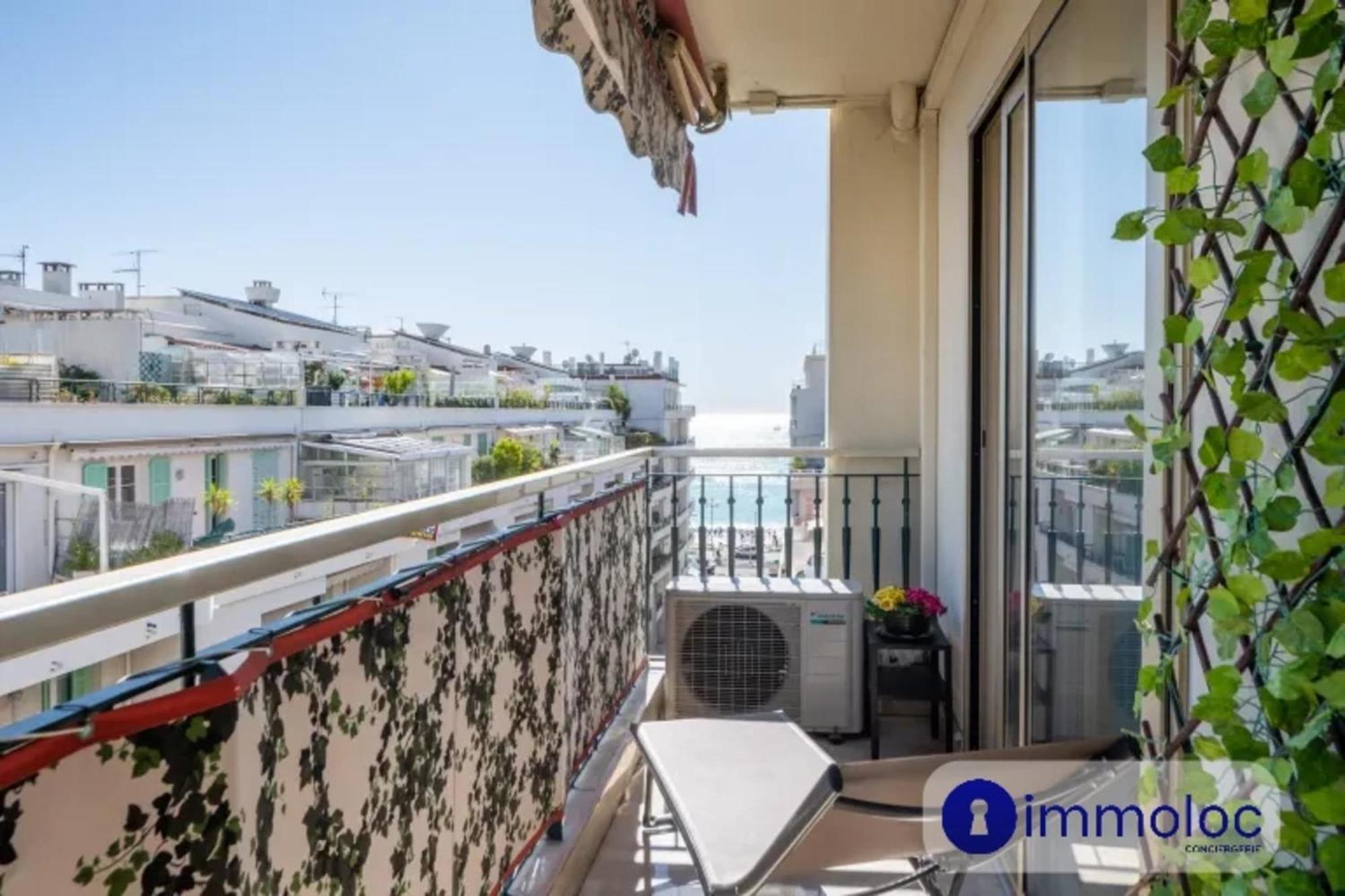 Air-Conditioned Apartment With Terrace Sea View Ніцца Екстер'єр фото